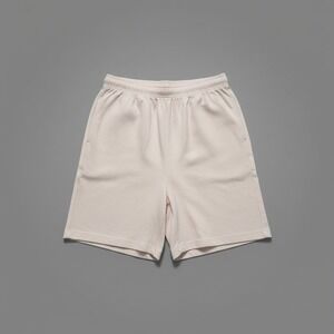 Chaus Sport Pale Pink Elastic Waist Knit Lounge Shorts, Side Pockets, Women's